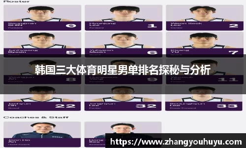 韩国三大体育明星男单排名探秘与分析